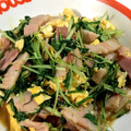 かなはは☆'s cooksnap of when they made 水菜とベーコンと卵のオイスター炒め.
