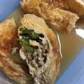 すぴるばーぐ's cooksnap of when they made キャベツともやしとえのき入り☆薄上げ巾着.