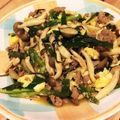 クックGD0TYG☆'s cooksnap of when they made 簡単!!しめじと挽き肉でカレー風味ニラ玉.