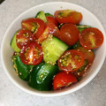ミツキマル's cooksnap of when they made トマトときゅうりの中華風サラダ.
