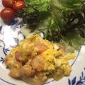 Wingy's cooksnap of when they made えびと玉ねぎのオムレツ.