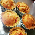 あまいこびと's cooksnap of when they made トマトとチーズ☆マフィン（ケークサレ）.