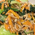 メシの極み乙女☆'s cooksnap of when they made 青梗菜とツナのごまポン酢和え.