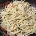 しーCHiaN's cooksnap of when they made 麺つゆマヨ焼きうどん。.