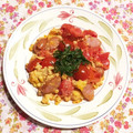 なつき☆ミ's cooksnap of when they made ウィンナーとミニトマトの卵炒め♪.