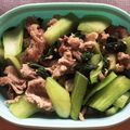 ちゃんねこ☆彡's cooksnap of when they made 糖質制限☆豚肉とチンゲンサイ炒め.