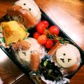 Manaたんママ's cooksnap of when they made キャラ弁☆干支おにぎり☆三猿おむすび.