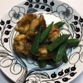 nicosyusyu's cooksnap of when they made 鶏肉とオクラのカレー炒め.