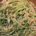 YASTN's cooksnap of when they made ぱぱっと！ツナと水菜のマヨポン和え.