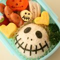 missmacky2000's cooksnap of when they made ジャック・スケリントンのお弁当✿キャラ弁.