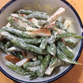 mai7206's cooksnap of when they made ちくわといんげんのわさびマヨ和え.