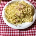 クックIE6ABO☆'s cooksnap of when they made ☆簡単濃厚☆本格カルボナーラ!.