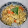 ♡Chageちゃん♡'s cooksnap of when they made カツ丼風の玉子丼☆お麩でボリュームアップ.