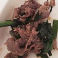 SWISSMIS's cooksnap of when they made ニラとラム肉のオイスター炒め.