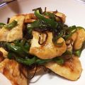 たあくき's cooksnap of when they made 昆布屋の鶏ムネ肉とピーマンの塩昆布炒め.