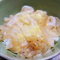 ひろにゃーん's cooksnap of when they made つゆだく柚子胡椒★オニオンチーズ丼.