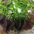 メロンパンケーキ's cooksnap of when they made 自家製酢醤油で☆新玉たっぷり鰹のたたき.