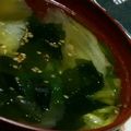 傘海月's cooksnap of when they made レタスの中華スープ.
