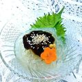 カルン's cooksnap of when they made 赤酢味噌ダレで☆ところてん.