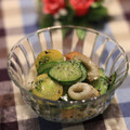ぽっぽぺぺ's cooksnap of when they made きゅうりもみ～きゅうりとトマトの酢の物.