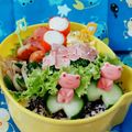 YUKAっち's cooksnap of when they made 簡単！ピックときゅうりの梅雨弁☆キャラ弁.