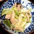 rinchooo's cooksnap of when they made 簡単！鶏ささみとレタス きのこの和風煮♡.
