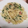 クックZBAY7G☆'s cooksnap of when they made ほうれん草のチーズクリームパスタ.