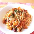 ♪ゆかたん♡'s cooksnap of when they made ミネストローネのリメイクパスタ♡.