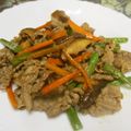 ジョングレ's cooksnap of when they made 牛肉☆いんげん☆人参の甘辛きんぴら風.