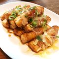 梨にゃんこ's cooksnap of when they made ☆チーズとろ〜り♪肉巻き厚揚げ☆.