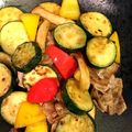 minton2's cooksnap of when they made 豚バラ肉とズッキーニの柚子胡椒ポン酢炒め.