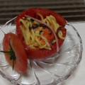 さーパパ's cooksnap of when they made トマトの器で☆冷やし中華☆.