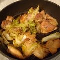haturi's cooksnap of when they made 春キャベツと新玉ねぎと鶏モモで「煮物」.