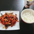 uca61's cooksnap of when they made 牛肉とパプリカの炒め物.