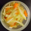 orun's cooksnap of when they made すし酢でセロリのピクルス♪.