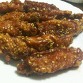 みぃくま♪'s cooksnap of when they made やみつき！手羽のから揚げ☆ピリ辛甘だれ.