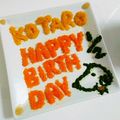 Kotmom's cooksnap of when they made ハーフバースデー☆スヌーピープレート.