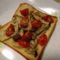 クックWF5WOZ☆'s cooksnap of when they made 酢きのこチーズトースト.