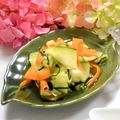 ❀あおい❀'s cooksnap of when they made ズッキーニと人参のヒラヒラマリネ.