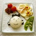 puniＫ's cooksnap of when they made とにかく可愛く目玉焼♪お花をＯＮ♪No３.