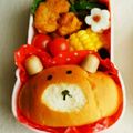 amus＿＿＿＿'s cooksnap of when they made ロールパンくまさん弁当リラックマ？幼稚園.