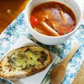 ちえたろう's cooksnap of when they made ●トマトとお豆の具だくさんスープ●.