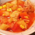 uknowtan's cooksnap of when they made セロリと鶏肉のトマト煮.