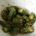 クックX7WS3F☆'s cooksnap of when they made 2分で完成☆オクラのおひたし.