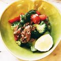 ナピト's cooksnap of when they made 牛ひき＆ブロッコリー＆トマトあっさり炒め.