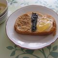 Mawaru7's cooksnap of when they made 黒ゴマメープルトースト☆.