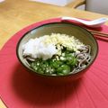 komutatata's cooksnap of when they made オクラとろりんそば.