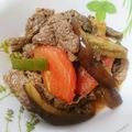 acchiあちこ's cooksnap of when they made シンプル簡単✿牛肉となすのトマト炒め.