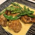 クック55GMTK☆'s cooksnap of when they made スナップエンドウ＆鶏肉スパイシーカレー煮.