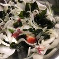 halll4's cooksnap of when they made いくら食べてもOK！新玉とワカメのサラダ.